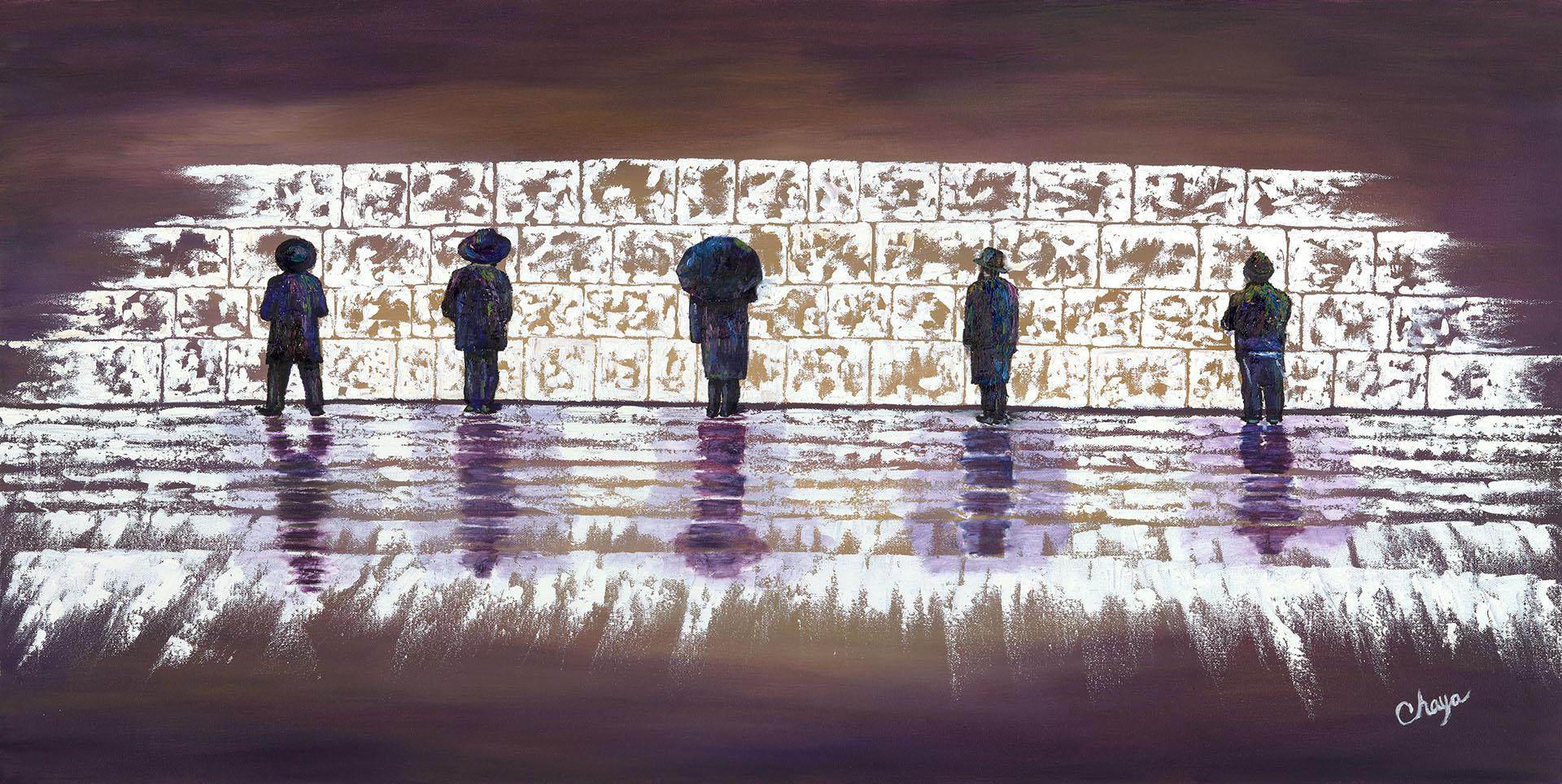 <h9>Purple Western Wall<br> Oil<br> 48x24<br>  $2000 </h9><br><h8>SOLD</h8>